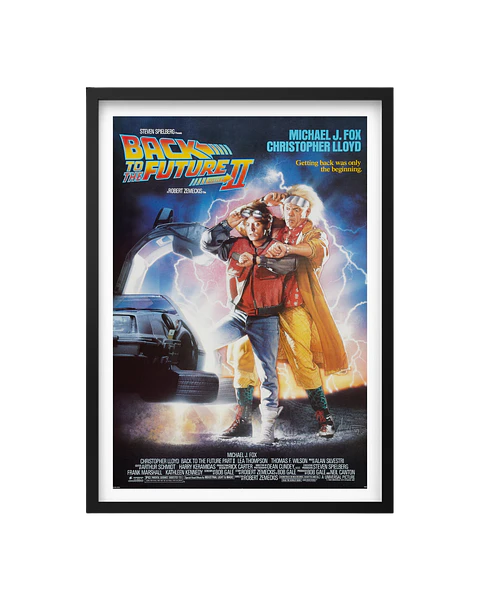 Cuadro Cuadro Volver al Futuro II - Poster Original 1989