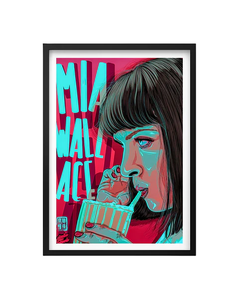 Cuadro Pulp Fiction - Mia Wallace