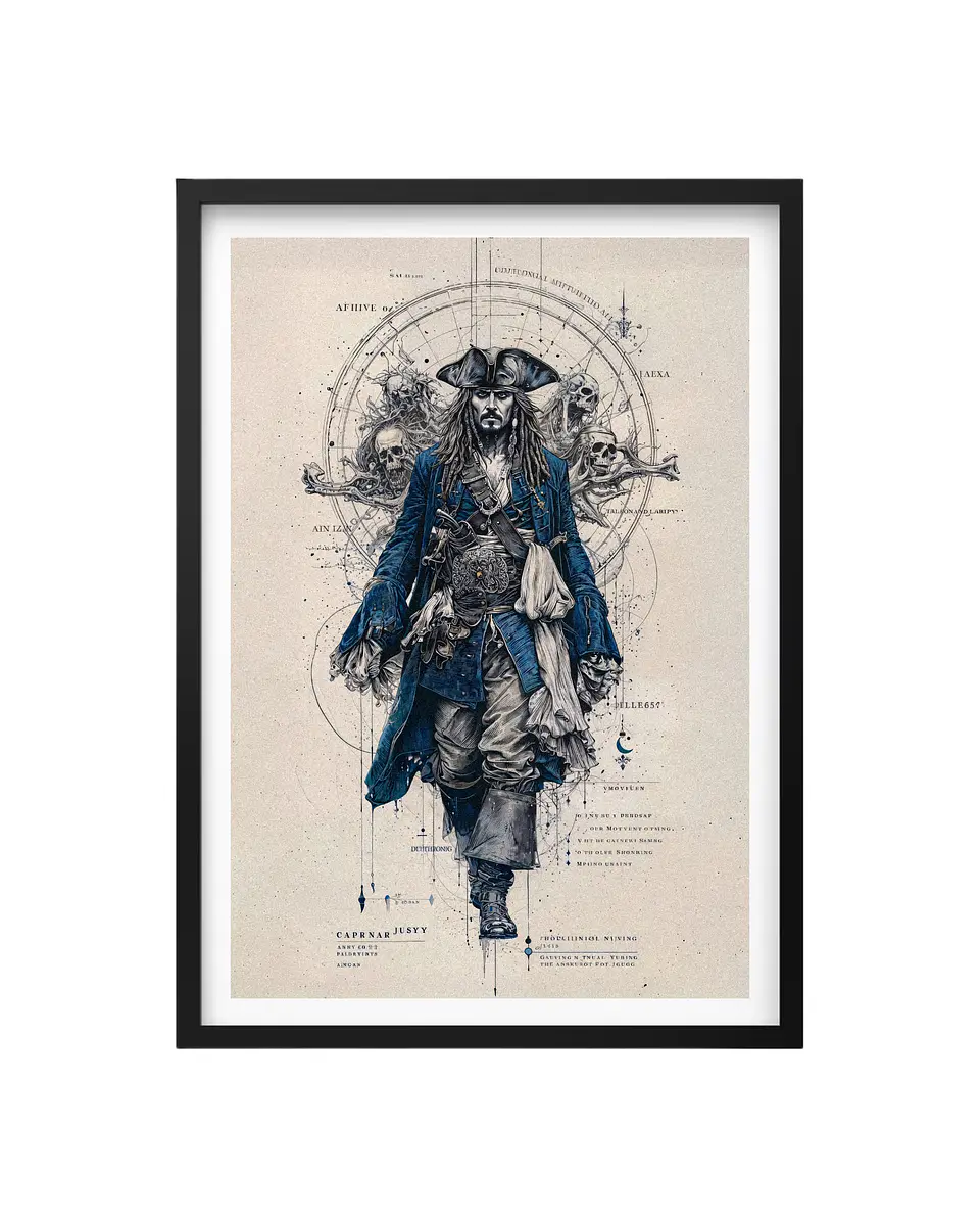 Cuadro Piratas del Caribe - Jack Sparrow 1