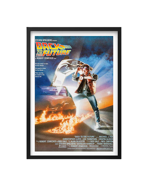 Cuadro Volver Al Futuro - Poster Original 1985