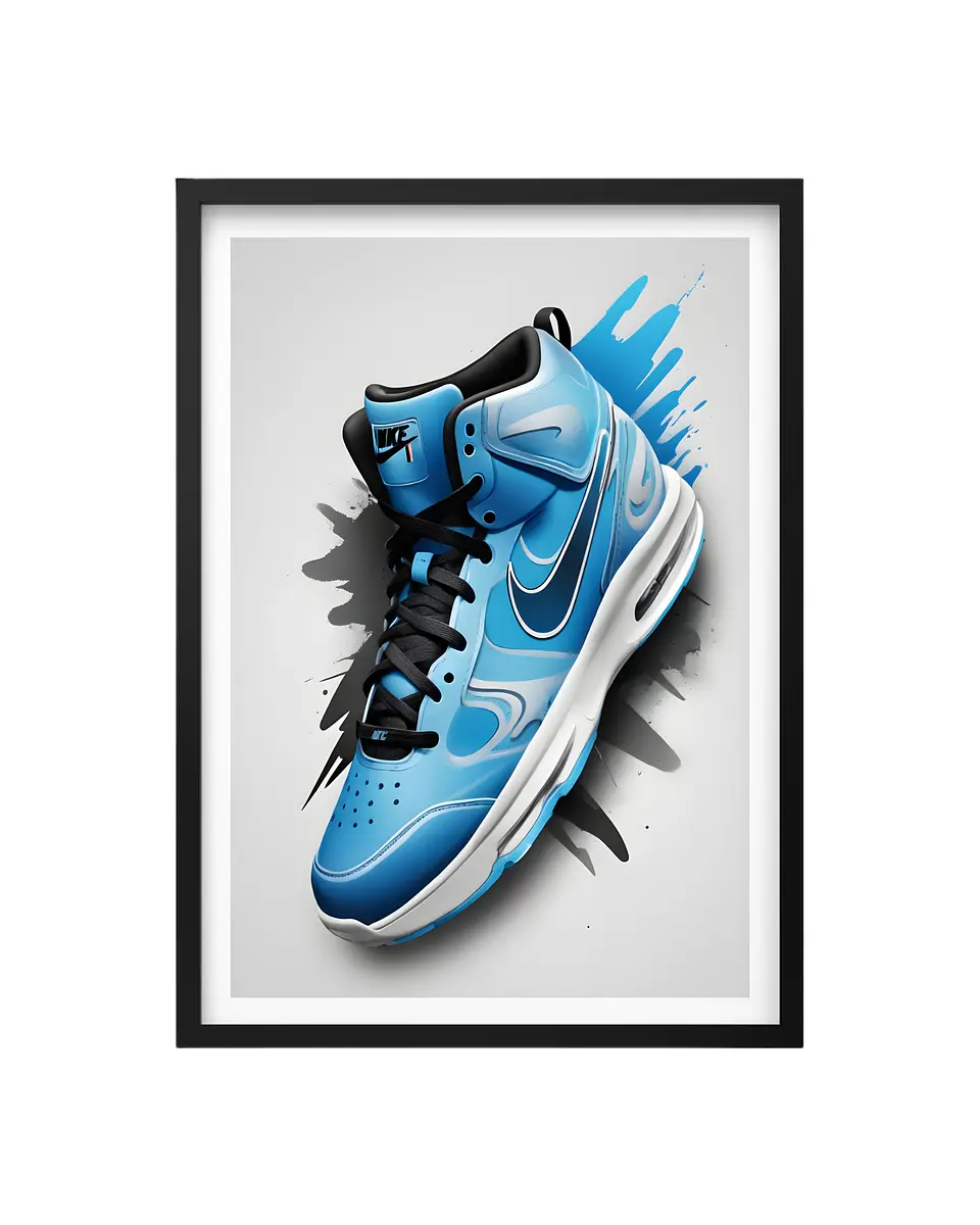 Cuadro Zapatilla Splash - Energía Urbana y Estilo Pop 1