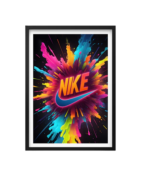 Cuadro Energía y Estilo Neón - Nike