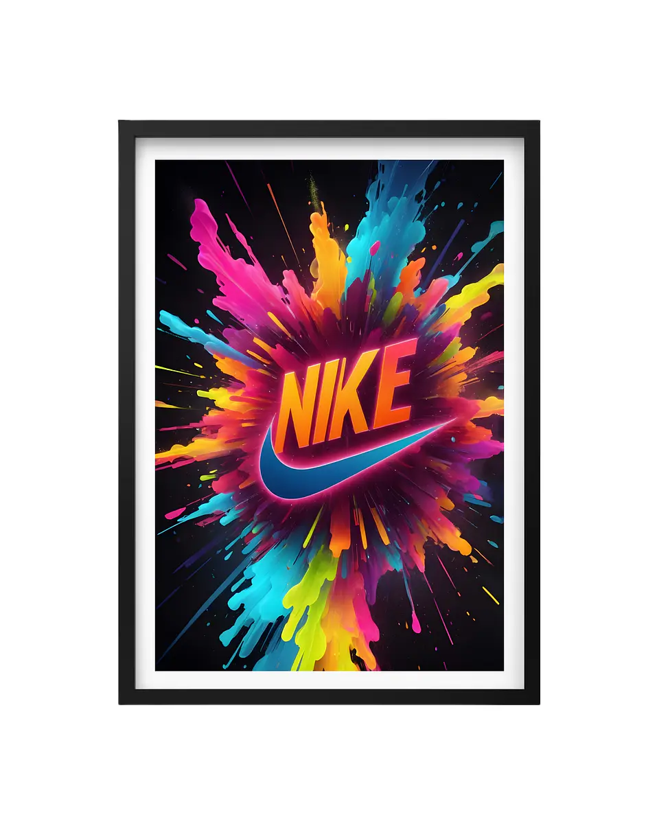 Cuadro Energía y Estilo Neón - Nike 1