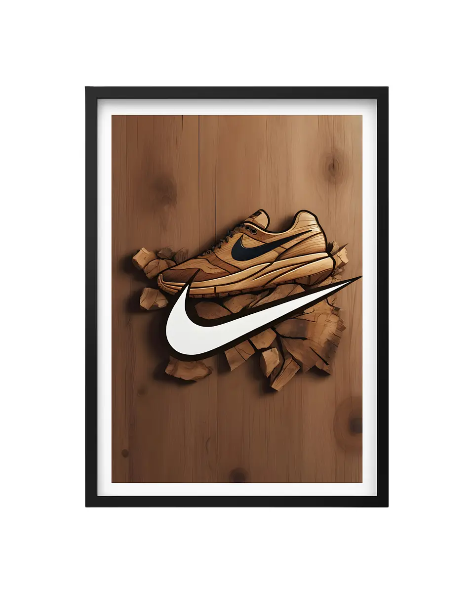 Cuadro Escultura de Madera - Nike 1