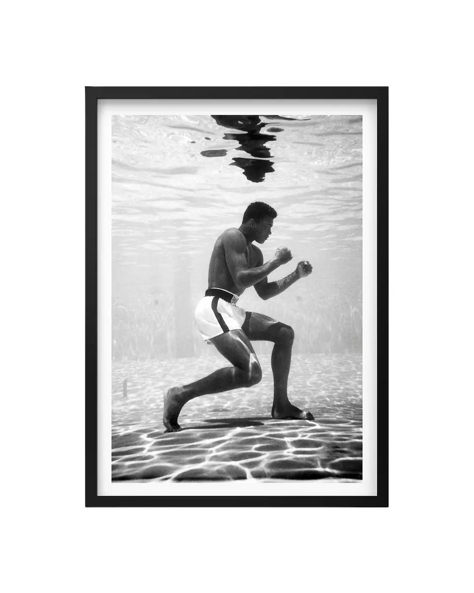 Cuadro Muhammad Ali Bajo El Agua 1