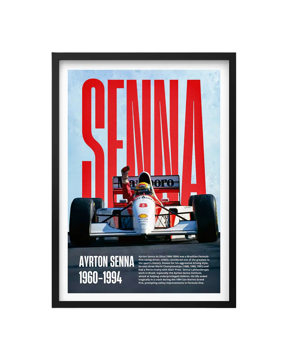 Cuadro Ayrton Senna: Legado Inmortal de la F1 1