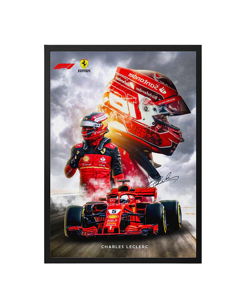 Cuadro Charles Leclerc - La Nueva Leyenda de Ferrari