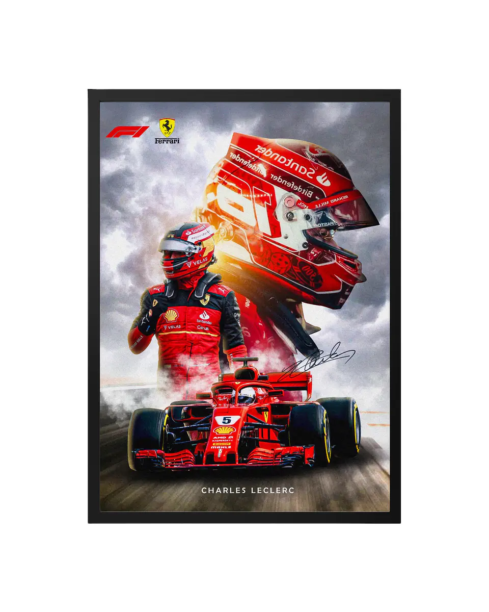 Cuadro Charles Leclerc - La Nueva Leyenda de Ferrari 1