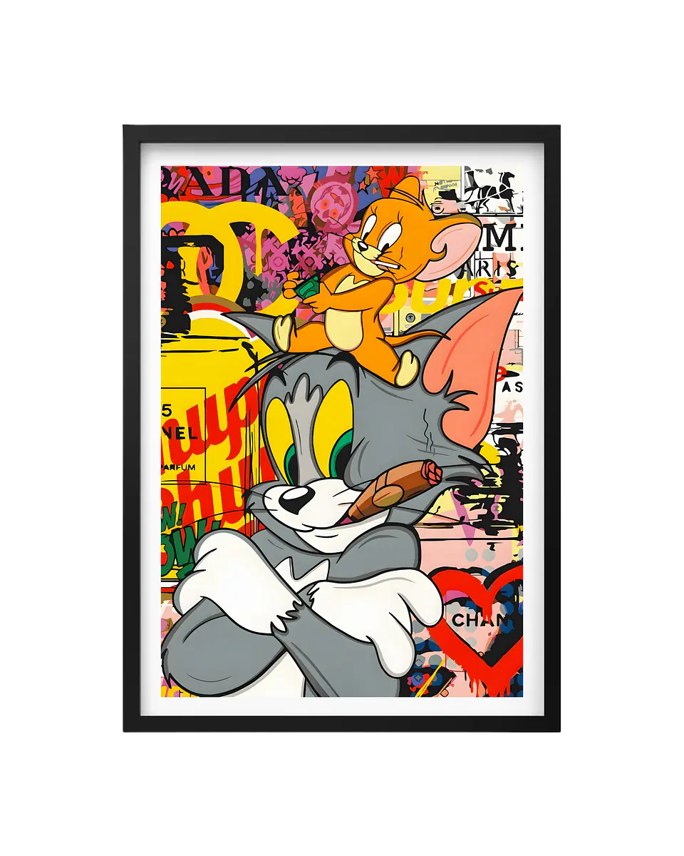 Cuadro Tom y Jerry Pop Art 1