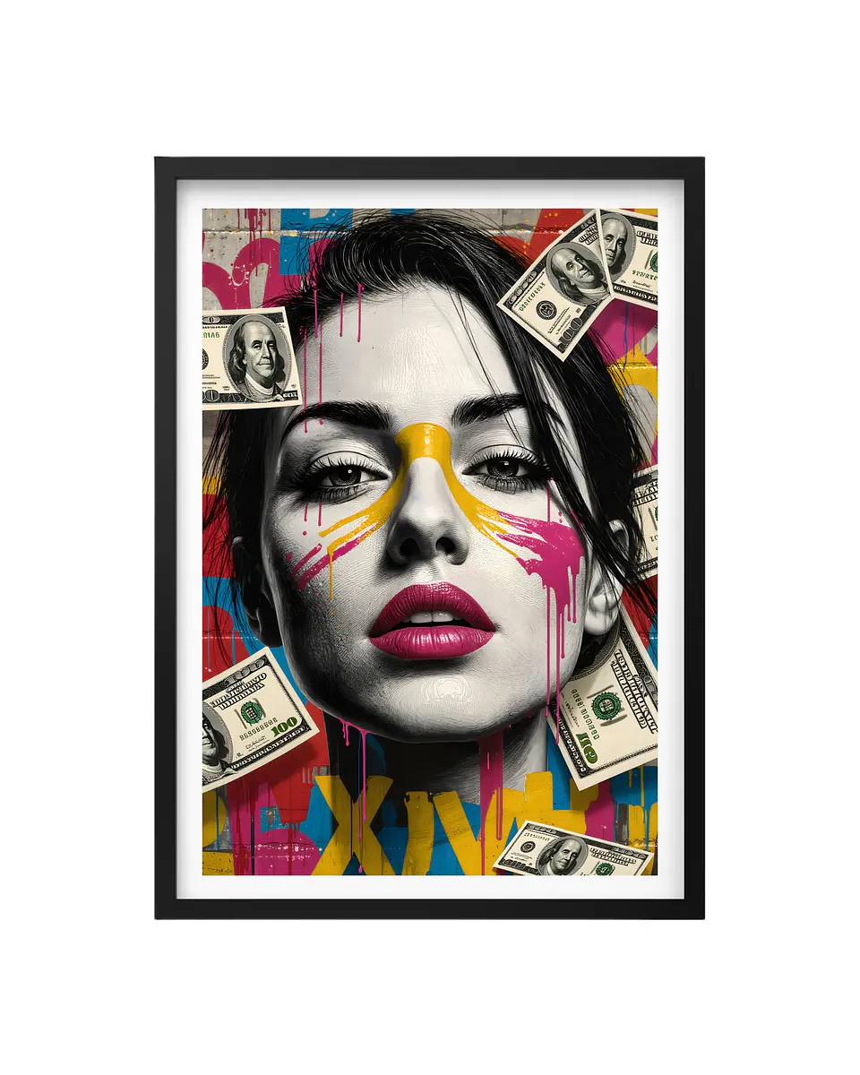 Cuadro Pop Art Urbano - Dinero, Estilo y Actitud 1