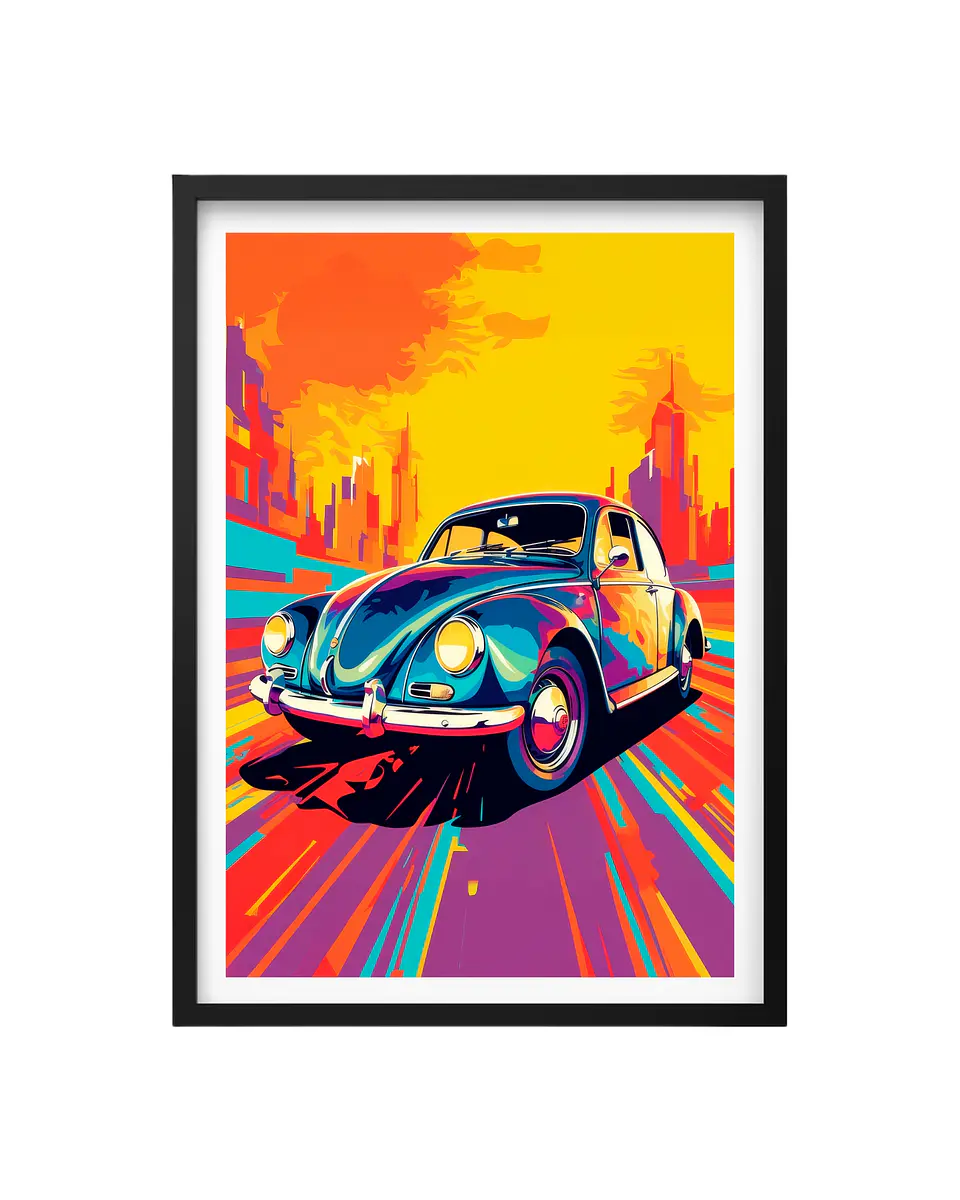 Cuadro Escarabajo Urbano (Pop Art) 1