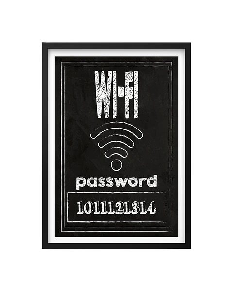 Cuadro Wi-Fi Password - La Clave de la Conexión