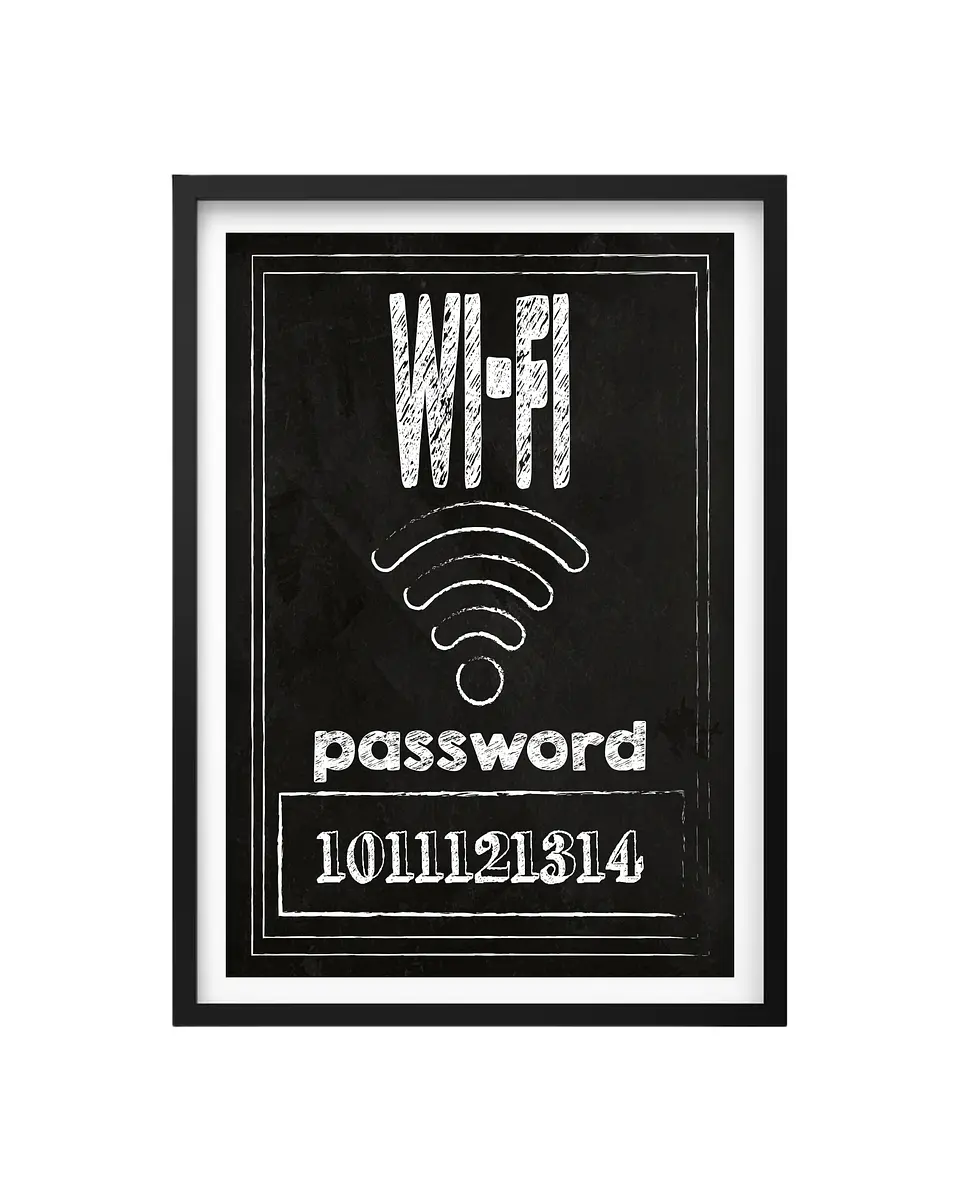Cuadro Wi-Fi Password - La Clave de la Conexión 1