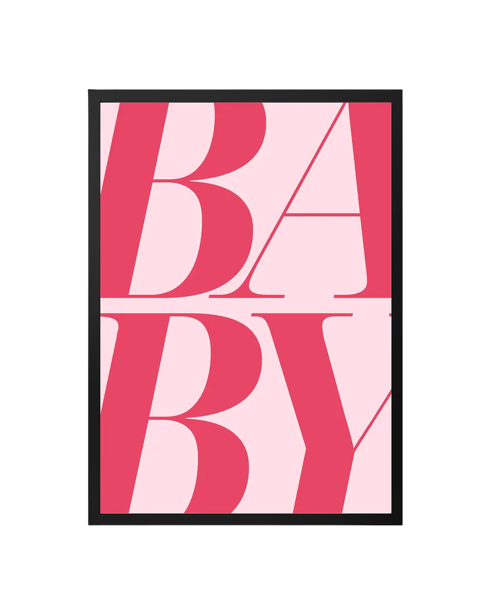 Cuadro Baby: Declaración de Estilo en Rosa 1