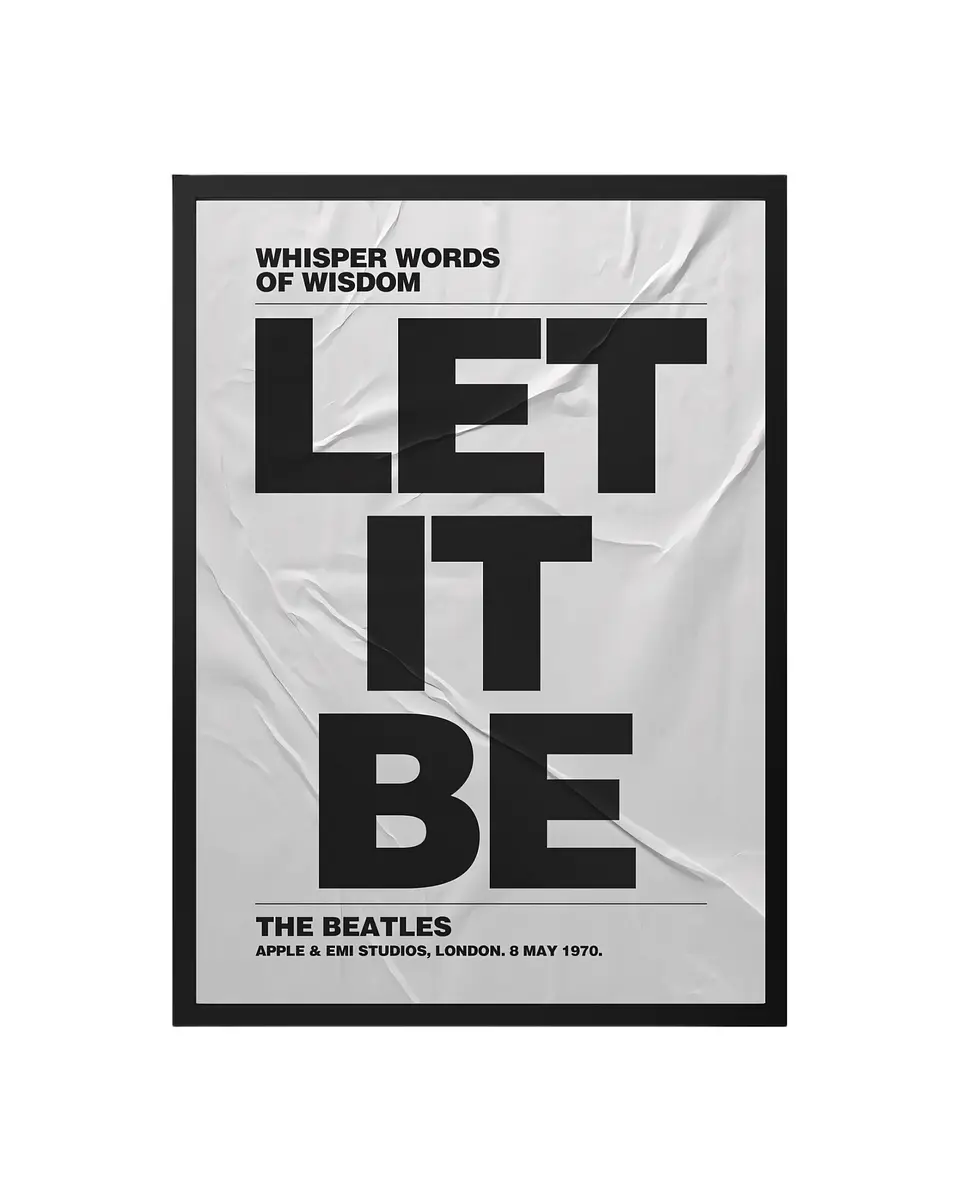Cuadro Let It Be - La Sabiduría de The Beatles 1