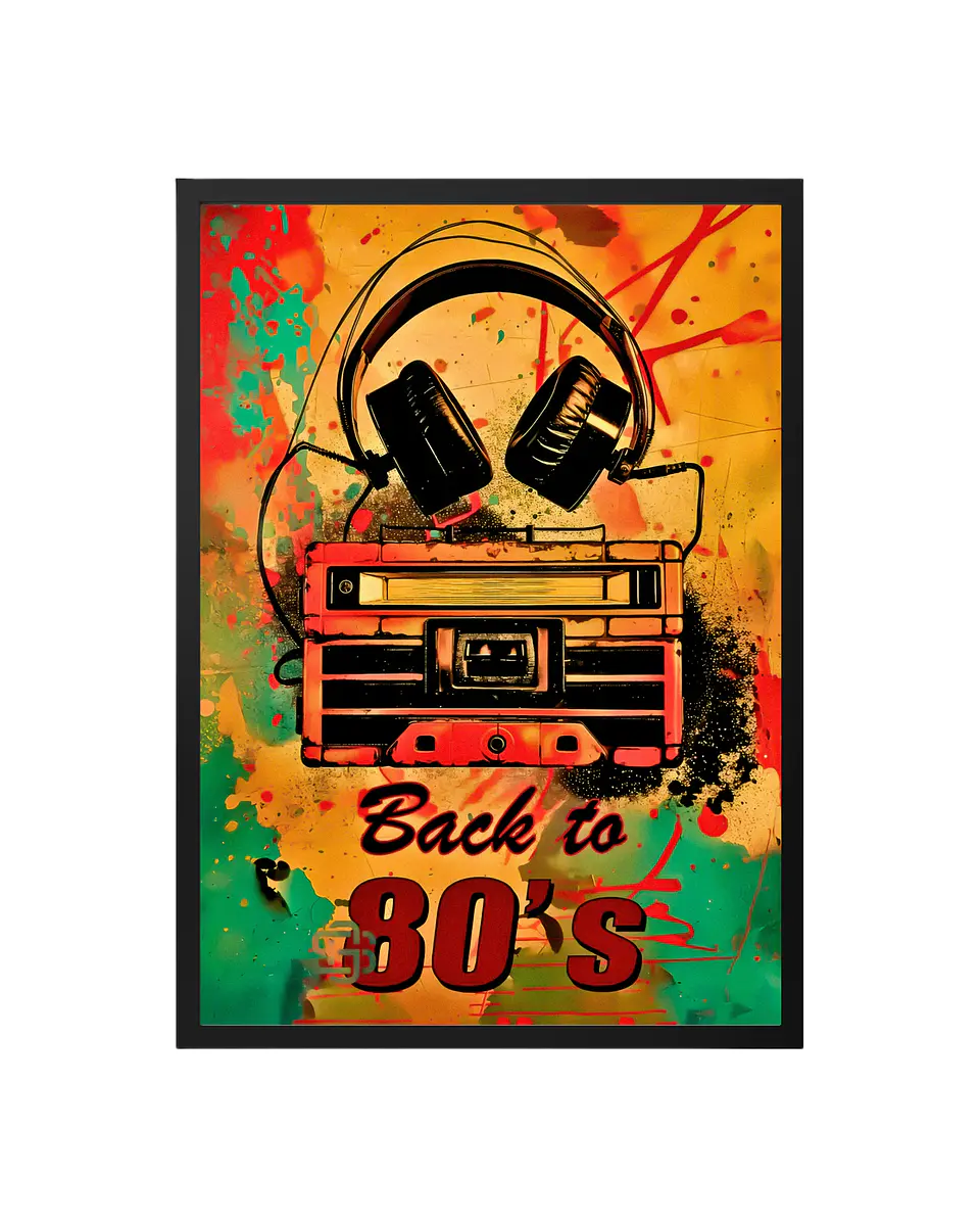 Cuadro Back To 80´S Retro 1