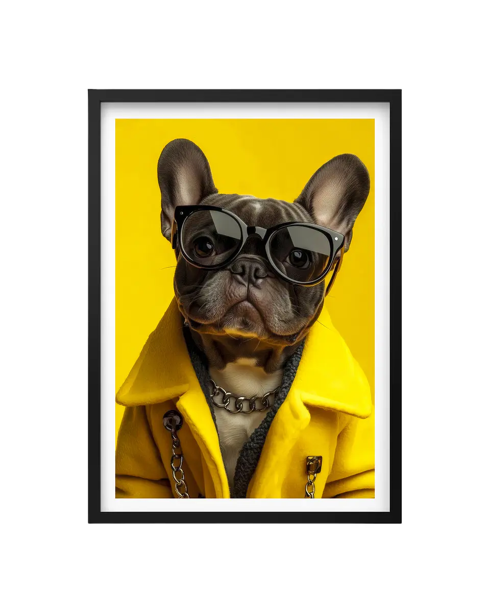 Cuadro Frenchie Dandy (Bulldog Frances) Estilo 1