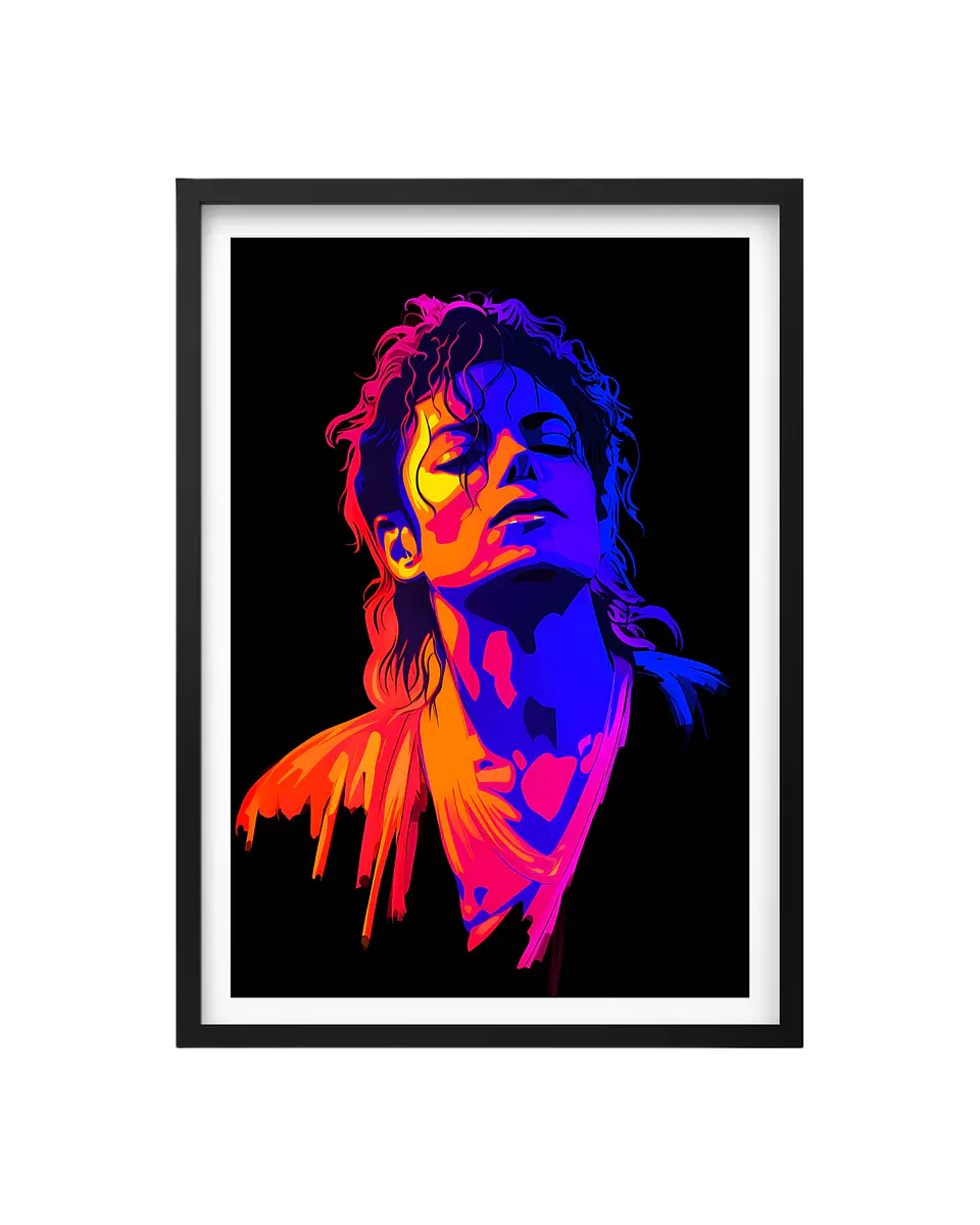 Cuadro Michael Jackson – Neon King of Pop 1