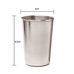 Set De 4 Vasos De Aluminio