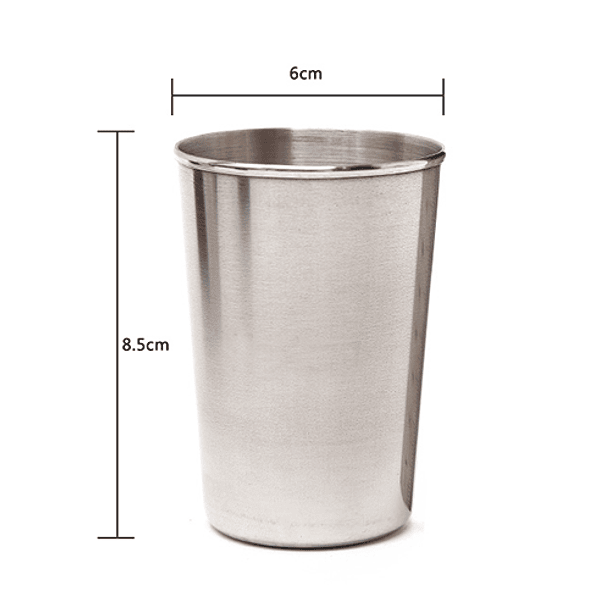 Set De 4 Vasos De Aluminio 2
