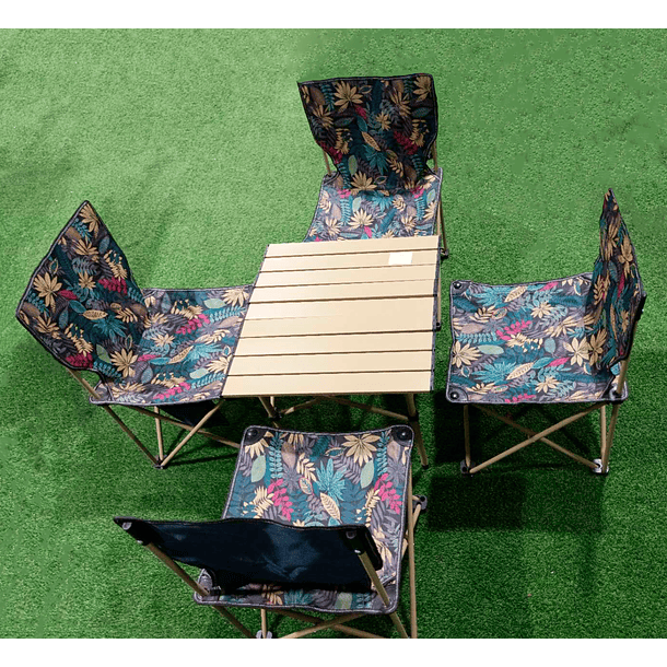 Juego De Mesa Y Sillas Para Camping