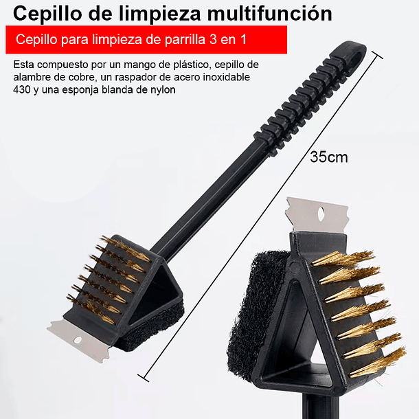 Cepillo Para Limpiera Parrilla 2