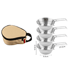 Set De Platos Plegable De Acero 1