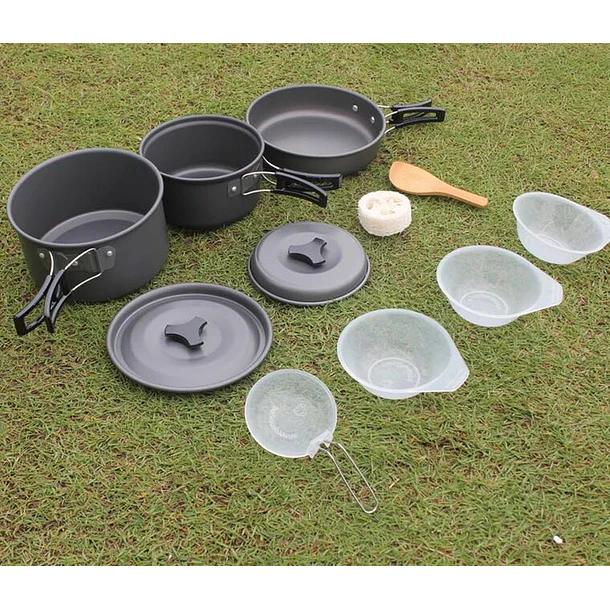 Set De Ollas Outdoor Para 2-3 Personas 