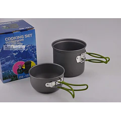 Set De Ollas Portátil Outdoor Para 1 Persona