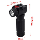 Linterna Con Láser Rojo Con Agarre Táctico 2