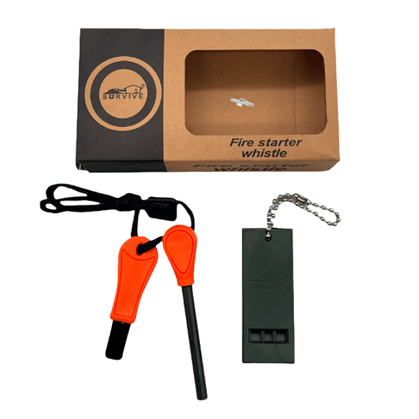 Pedernal De Emergencia Iniciador De Fuego Con Silbato