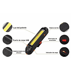 Luz Trasera Recargable 3