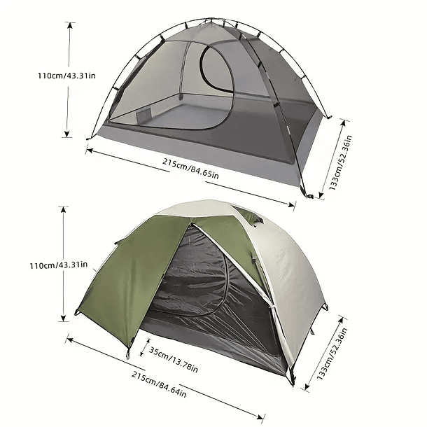 Carpa De Camping Para 2 Persona 5