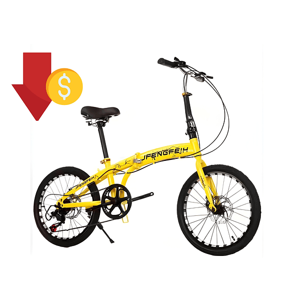 Bicicleta Plegable De Adulto Acero 4