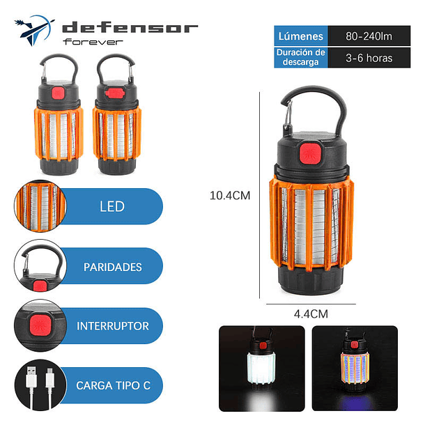 Lampara Matamosquitos De Luz Purpura Para Exteriores 4