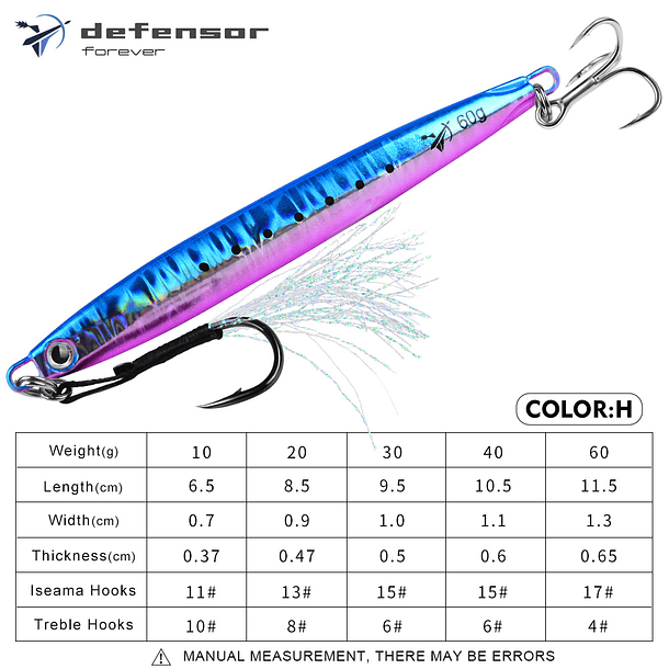 Modelo 5 Jig De Pesca (Señuelo) 10.5 Cm/40 Gramos 6