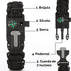  PULSERA PARACORD TÁCTICA CON BRÚJULA  5