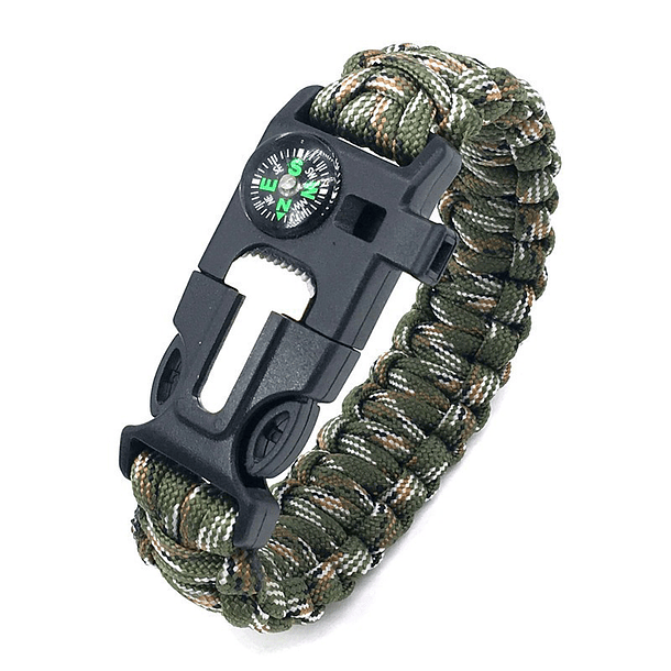  PULSERA PARACORD TÁCTICA CON BRÚJULA  4