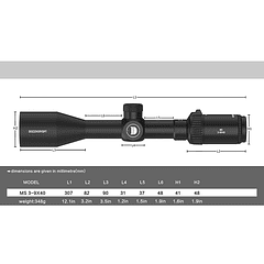 Mira Telescópica MS 3-9X40IR