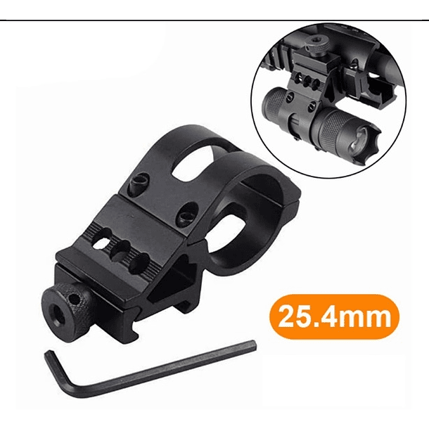 MONTURA PARA LINTERNA TUBO 25.4MM