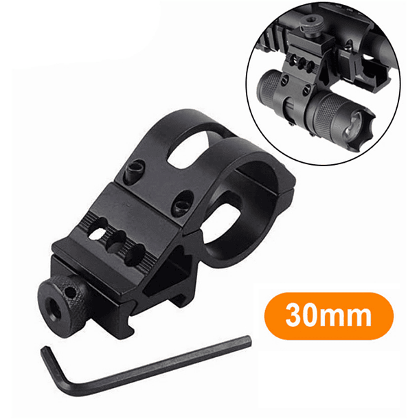 MONTURA PARA LINTERNA TUBO 30MM