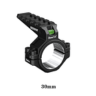 ADAPTADOR ALTO PRECISION DE DISCOVERYOPT DE ANILLO DE ALCANCE DE 30/34MM CON RIEL PICATINNY Y CON  NIVEL DE BURBUJA  8