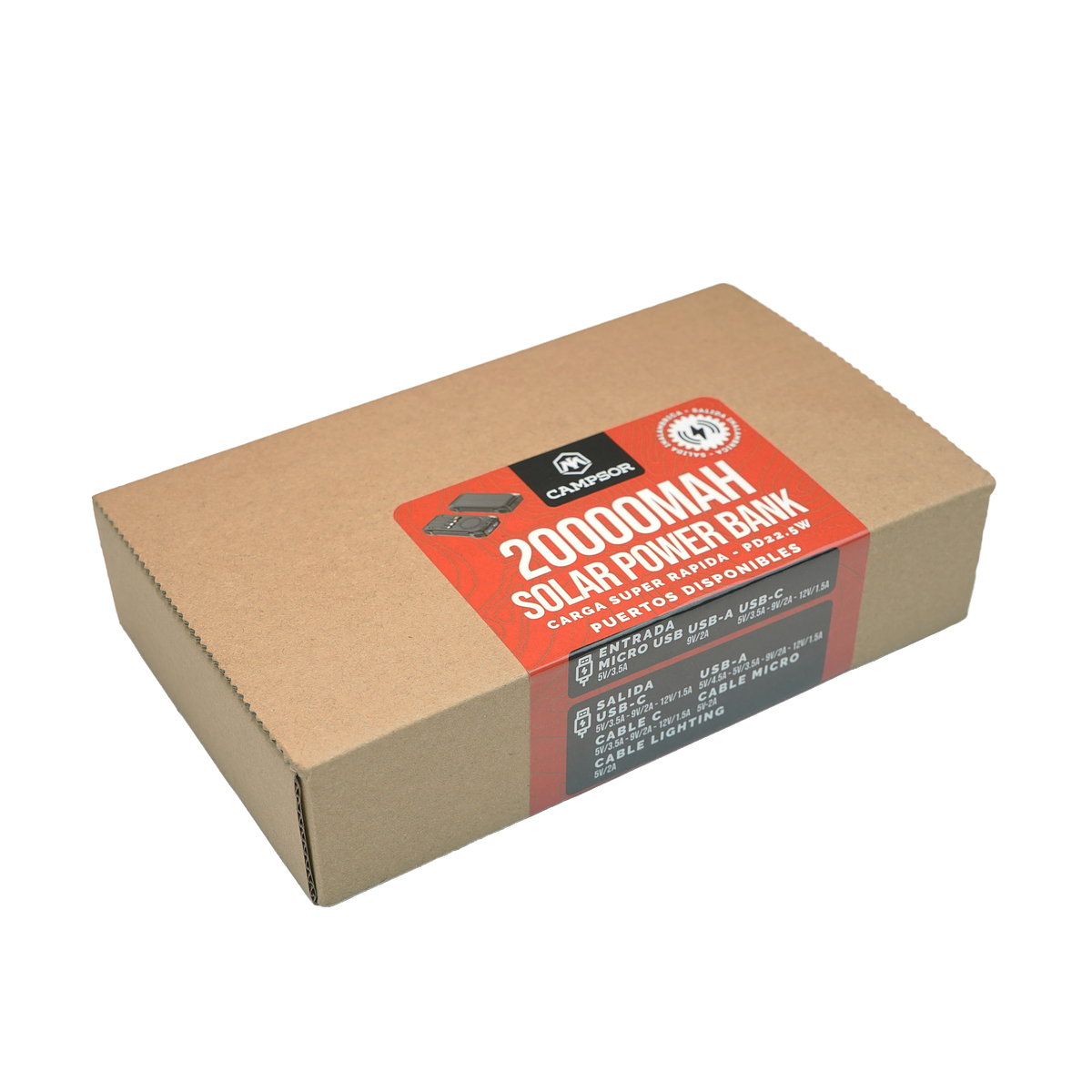 BATERIA PORTATIL SOLAR XWD-2402 20000mAh