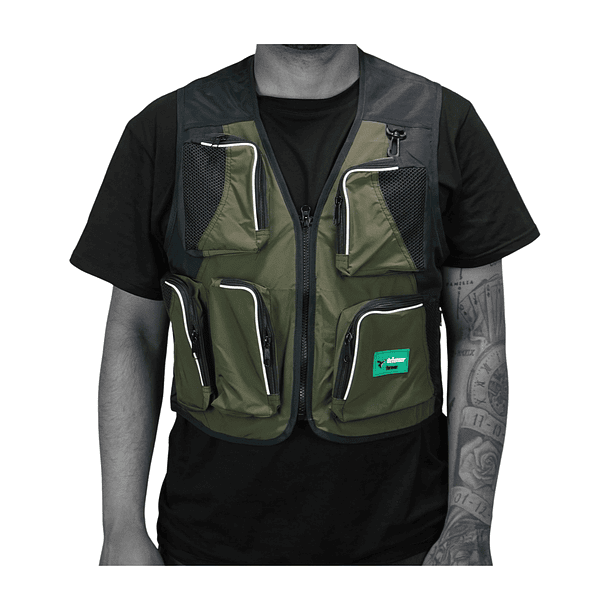 CHALECO PARA PESCA VERDE