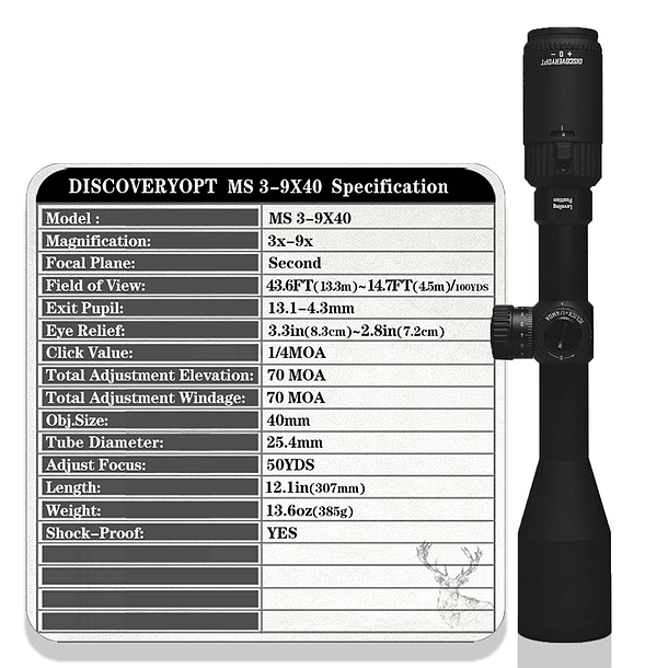 MIRA TELESCÓPICA MS 3-9X40-L 5