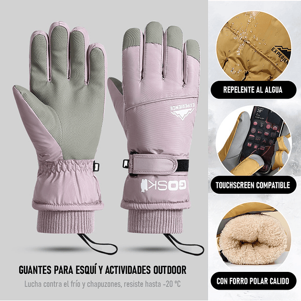 GUANTES DE MUJER PARA NIEVE 4