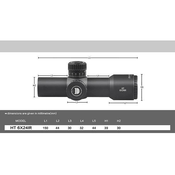 MIRA TELESCÓPICA HT 6X24 IR 2
