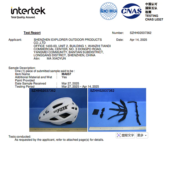 CASCO MTB BATFOX CON LUZ RECARGABLE 9