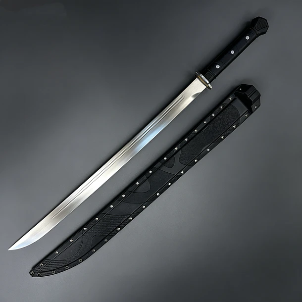 Katana Táctica tipo Ala de Ganso (Versión Ranurada) 1