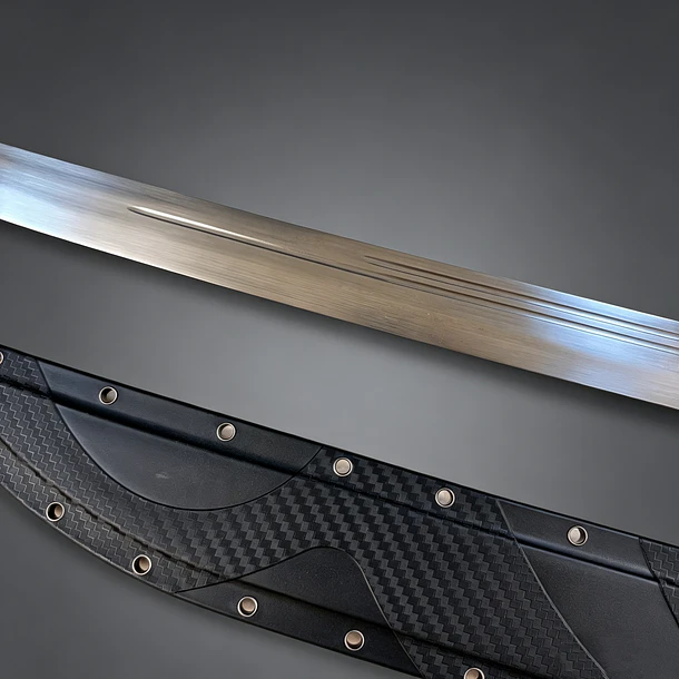 Katana Táctica tipo Ala de Ganso (Versión Ranurada) 5